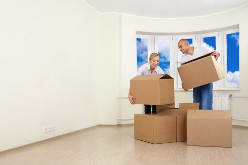 Local removal van service supporting a home relocation