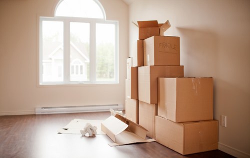 A moving van prepared for a property move near Manor Park