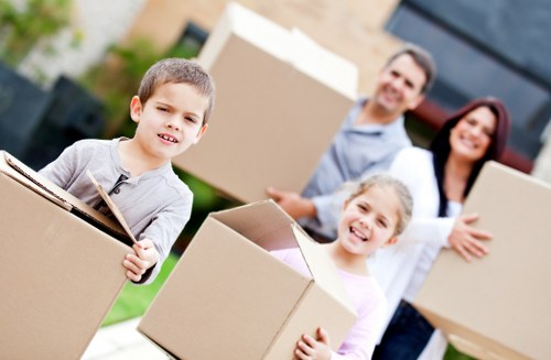 Planning home moves in Manorpark with organized packing boxes