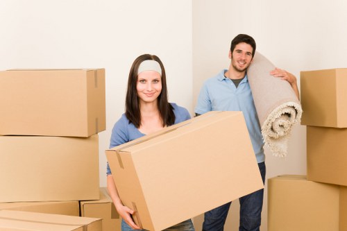 Reliable man with van in Manorpark loading boxes and furniture