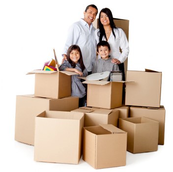 Professional movers handling furniture in a Manor Park property